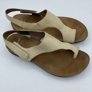 Dansko Reece Leather Sandals, size 38 US 8 comfort casual minimalist vacation